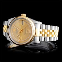 36mm Rolex DateJust Watch with Diamonds