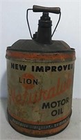 Lion Naturalube Motor Oil can