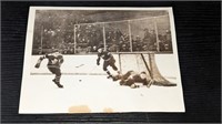 1934 Hockey Press Photo Toronto Detroit Playoffs