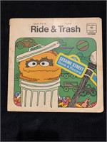 1970 Sesame Street Goin' For  Ride Book & Record