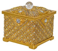 Jeweled Gold Table Box