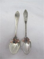 Taos & Carlsbad  Sterling Silver Souvenir Spoons