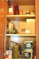 CONTENTS OF UPPER CABINET ABOVE DESK