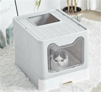 Foldable Plastic Cat Litter Box Top Entry Type Anp