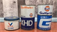 Valvoline, Gulflube, Gulfpride tins