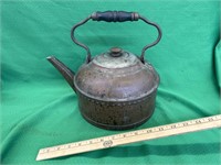 Antique copper pot patented 1898