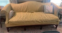 20th C. Hickory Hepplewhite Camelback Sofa