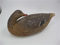 Hand Carved Wooden Duck Decoy - WRG