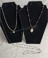SS Chain 52" and 2 Fashion Necklaces