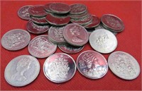 1970-2000's Lot 28 Canada 50 Cent Half Dollars