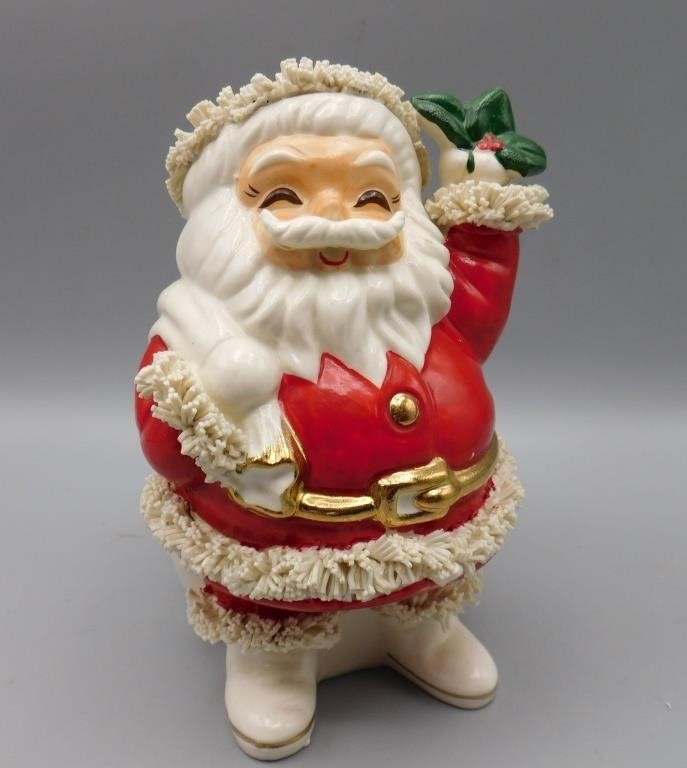 1950's Santa Claus Christmas Spaghetti Trim Bank