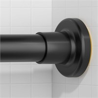 Black Shower Curtain Rods No Drilling