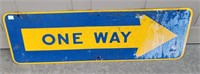 STEEL ONE WAY SIGN