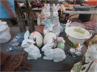 GROUP LOT -- EASTER BUNNY DECOR
