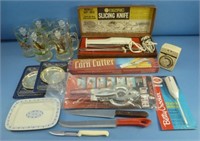 Box of Miscellaneous Kitchen Items Including
