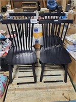 4pc wooden dining chairs