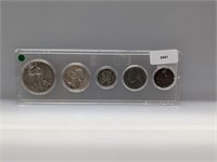 1940 90% Silver US Coin Set