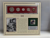 1942 90% Silv Mint Set & Postal Comm