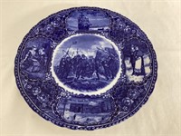 Antique A.S. Burbank Plymouth Mass. Souvenir Plate