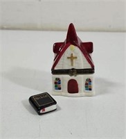 Church Trinket box with Bible