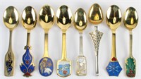 Set of Eight A. Michelsen Denmark Sterling Spoons