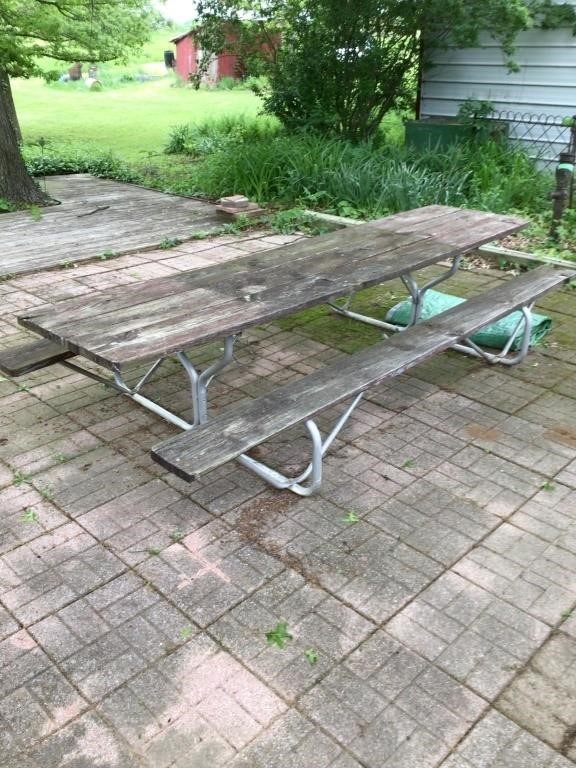 Apx 12 foot picnic table