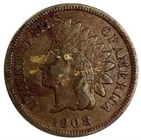 1908-S Indian Head Cent Penny VF