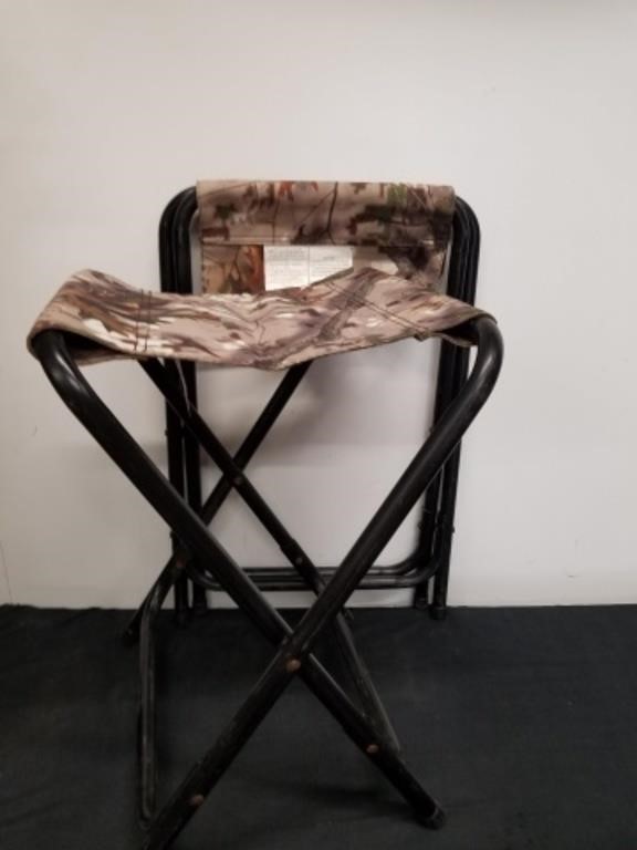 Two camo camping chairs