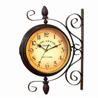 BELMAKS Vintage Double Sided Wall Clock Vintage
