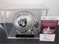 ROD WOODSEN SIGNED AUTO RAIDERS MINI HELMET JSA