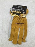 Size Large Tillman Drivers Gloves - Double stichin