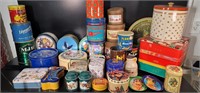 Large Lot Of Vintage Collectible Tin