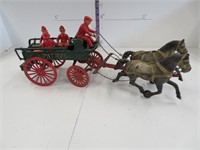 Cast iron fire patrol team, 20" long