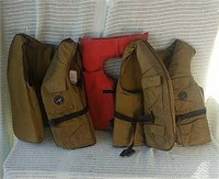 3 life jackets - two "Redhead" brand