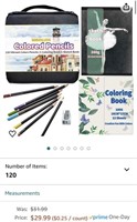 120 Colored Pencils for Adult Coloring,Drawing