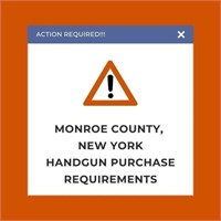 MONROE COUNTY, NY HANDGUN BIDDERS- PLEASE READ