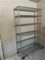 Metal Wire Rolling Storage Cart