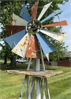 Patriotic Yard Windmill, 7' tall