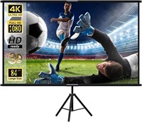 ULN-Projector Screen with Stand,lejiada 84 inch In