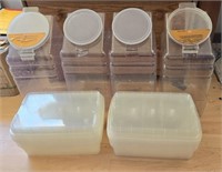 Lot of Plastic Storage Containers