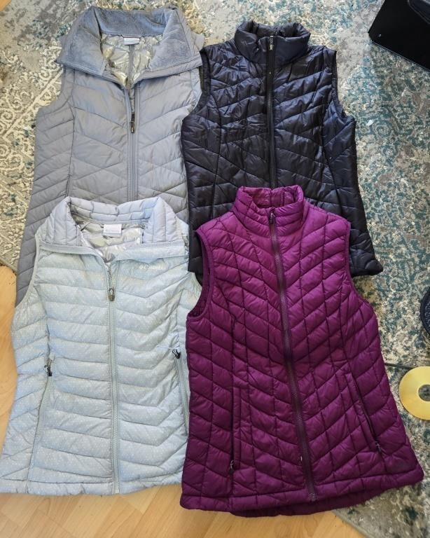 Womens Columbia Winter Vests & Assorted Clothes