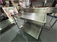 S/S Preparation Bench Approx 1.2m x 700mm