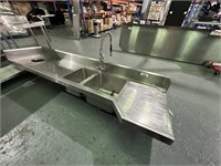 S/S Twin Bowl Wash Bench Approx 6m x 2.5m