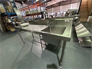 Single Bowl Wash Bench with Fittings
