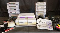 NICE Vintage Super Nintendo Video Game System Lot