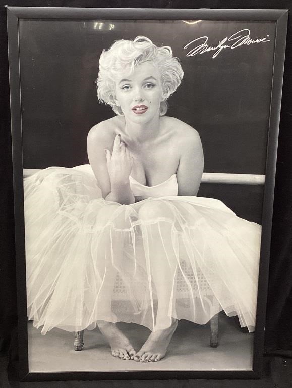 FRAMED MARILYN MONROE POSTER