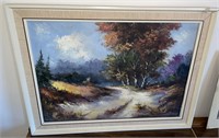 Signed V. Duren Nature Scene Painting