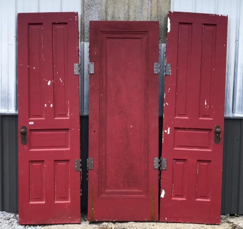 Pair of 5 panel Doors 24 x 83.5 and solid door 28