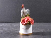 Delaware State Bird and Flower Thimble by Sutherla