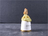 S Carolina State Bird and Flower Thimble by Suther